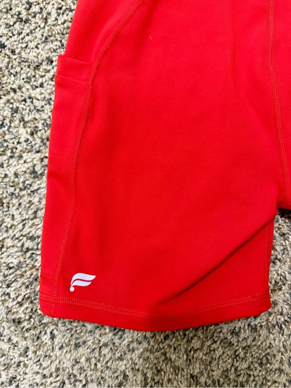 NWT Fabletics Power Hold Women's High-Rise Red Shorts - Size Small
